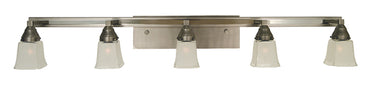 Framburg Mercer 5 - Light Satin Pewter with Polished Nickel Wall Sconce 4775 SP/PN
