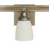 Framburg Mercer 3 - Light Satin Pewter with Polished Nickel Wall Sconce 4783 SP/PN