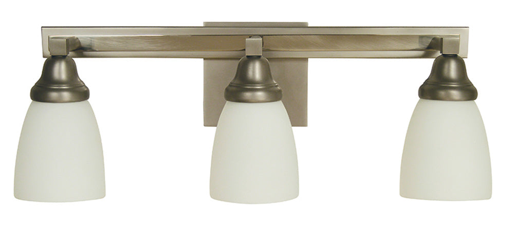 Framburg 3-Light Satin Pewter Polished Nickel Mercer Sconce
