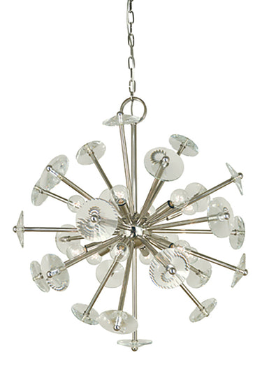 Framburg Apogee 12 - Light Polished Nickel Dining Chandelier 4815 PN