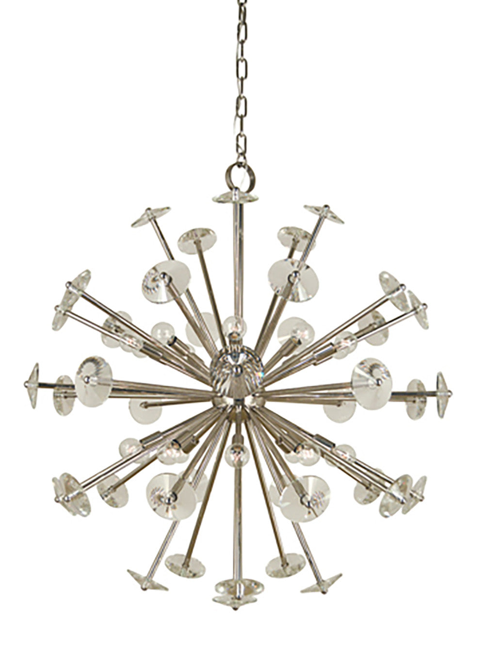 Framburg 20-Light Polished Nickel Apogee Foyer Chandelier
