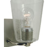 Framburg Mercer 1 - Light Satin Pewter with Polished Nickel Wall Sconce 4851 SP/PN/CS