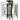 Framburg Symmetry 4 - Light Brushed Nickel with Matte Black Accents Flush Mount 4861 BN/MBLACK