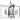 Framburg Symmetry 6 - Light Brushed Nickel with Matte Black Accents Chandelier 4866 BN/MBLACK