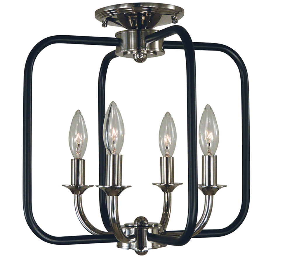 Framburg 4-Light Boulevard Flush Mount Semi Flush Mount