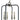 Framburg Boulevard 4 - Light Polished Nickel with Matte Black Accents Chandelier 4914 PN/MBLACK