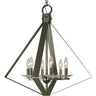 Framburg Ice 6 - Light Polished Nickel with Satin Pewter Accents Chandelier 4926 PN/SP