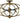Framburg Orbit 6 - Light Antique Brass with Matte Black Accents Flush Mount 4947 AB/MBLACK