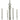 Framburg Lara 4 - Light Satin Pewter with Polished Nickel Accents Chandelier 4954 SP/PN