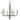 Framburg Glamour 6 - Light Polished Nickel Chandelier 4966 PN