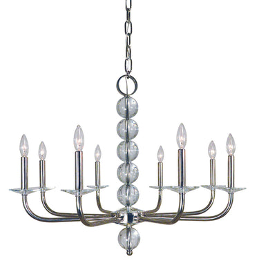 Framburg Glamour 8 - Light Polished Nickel Chandelier 4968 PN