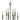 Framburg Boulevard 6 - Light Polished Nickel Chandelier 4986 PN