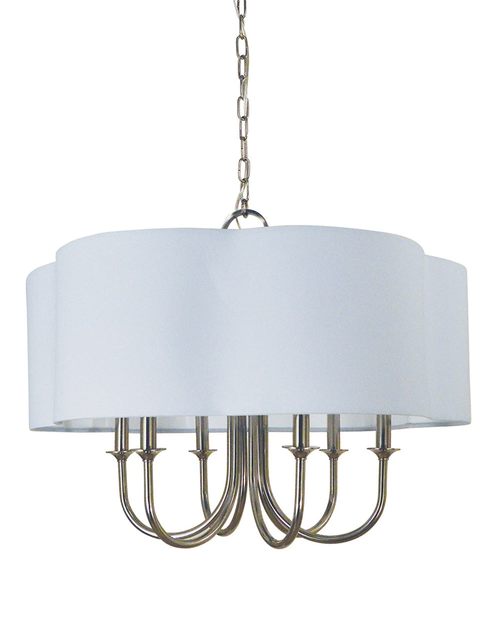 Framburg 6-Light Polished Nickel Desire Chandelier