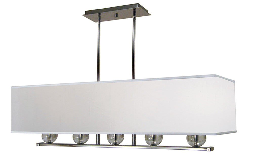 Framburg 5-Light Polished Nickel Glamour Chandelier
