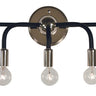 Framburg Candide 5 - Light Polished Nickel with Matte Black Accents Wall Sconce 5005 PN/MBLACK