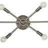 Framburg Simone 6 - Light Polished Nickel with Satin Pewter Accents Wall Sconce 5016 PN/SP