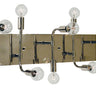 Framburg Fusion 10 - Light Polished Nickel with Matte Black Accents Wall Sconce 5019 PN/MBLACK