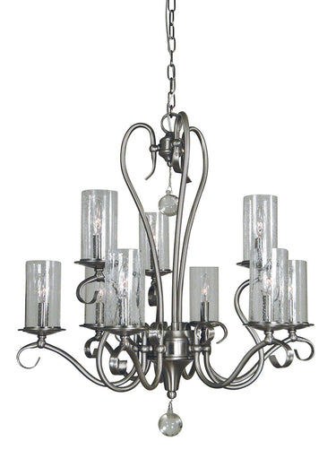 Framburg Ilsa 9 - Light Brushed Nickel Chandelier 5029 BN