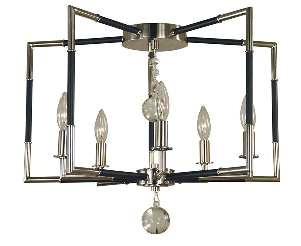 Framburg 5-Light Felicity Flush Mount Semi Flush Mount