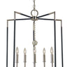 Framburg Felicity 5 - Light Polished Nickel with Matte Black Accents Chandelier 5042 PN/MBLACK