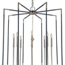 Framburg Felicity 8 - Light Polished Nickel with Matte Black Accents Foyer Chandelier 5048 PN/MBLACK