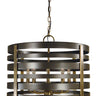 Framburg Pastoral 5 - Light Mahogany Bronze with Antique Brass Accents Chandelier 5095 MB/AB