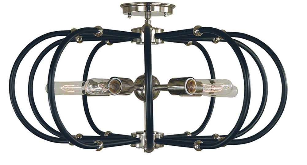 Framburg 5-Light Pulsar Flush Mount Semi Flush Mount