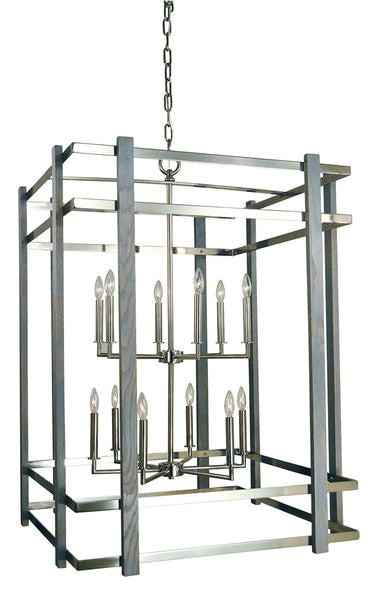 Framburg Arcadia 12 - Light Polished Nickel Foyer Chandelier 5268 PN