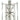 Framburg Metrocraft 11 - Light Polished Nickel Dining Chandelier 5300 PN