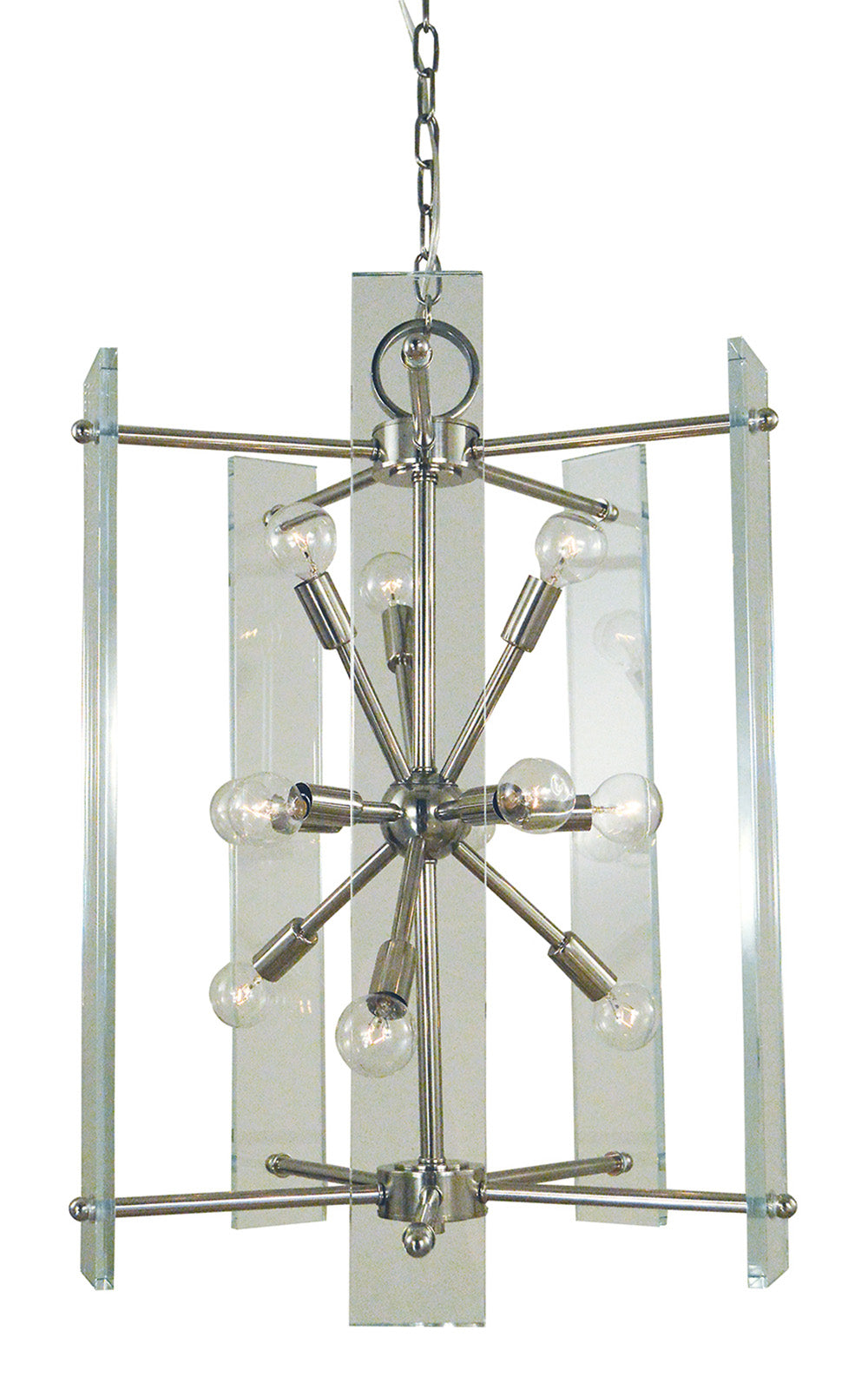 Framburg 11-Light Polished Nickel Metrocraft Chandelier