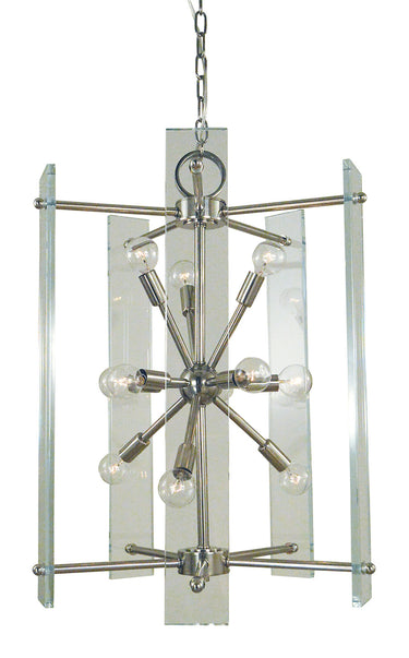 Framburg Metrocraft 11 - Light Polished Nickel Dining Chandelier 5300 PN
