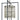 Framburg Hannah 10 - Light Brushed Brass with Matte Black Foyer Chandelier 5338 BR/MBLACK