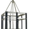 Framburg Metro Artisan 5 - Light Satin Pewter/Matte Black Dining Chandelier 5347 SP/MBLACK