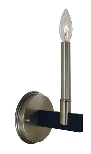 Framburg Jessica 1 - Light Brushed Nickel/Matte Black Wall Sconce 5351 BN/MBLACK