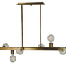 Framburg Heloise 8 - Light Antique Brass Island Chandelier 5381 AB