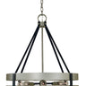 Framburg Orion 8 - Light Satin Pewter/Matte Black Dining Chandelier 5386 SP/MBLACK