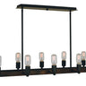 Framburg Modern Farmhouse 10 - Light Matte Black Island Chandelier 5402 MBLACK