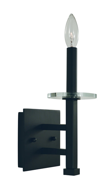 Framburg Metropolitan 1 - Light Matte Black Wall Sconce 5441 Mblack