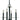 Framburg Metropolitan 4 - Light Matte Black Mini Chandelier 5444 Mblack