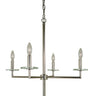 Framburg Muse 4 - Light Polished Nickel Dining Chandelier 5454 PN