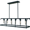Framburg Kenmare 6 - Light Matte Black Island Chandelier 5476 MBLACK