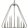 Framburg Triangulum 10 - Light Polished Nickel Foyer Chandelier 5510 PN