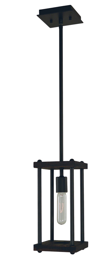 Framburg Industria 1 - Light Matte Black Pendant Light 5531 MBLACK