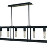 Framburg Industria 6 - Light Matte Black Island Chandelier 5536 MBLACK