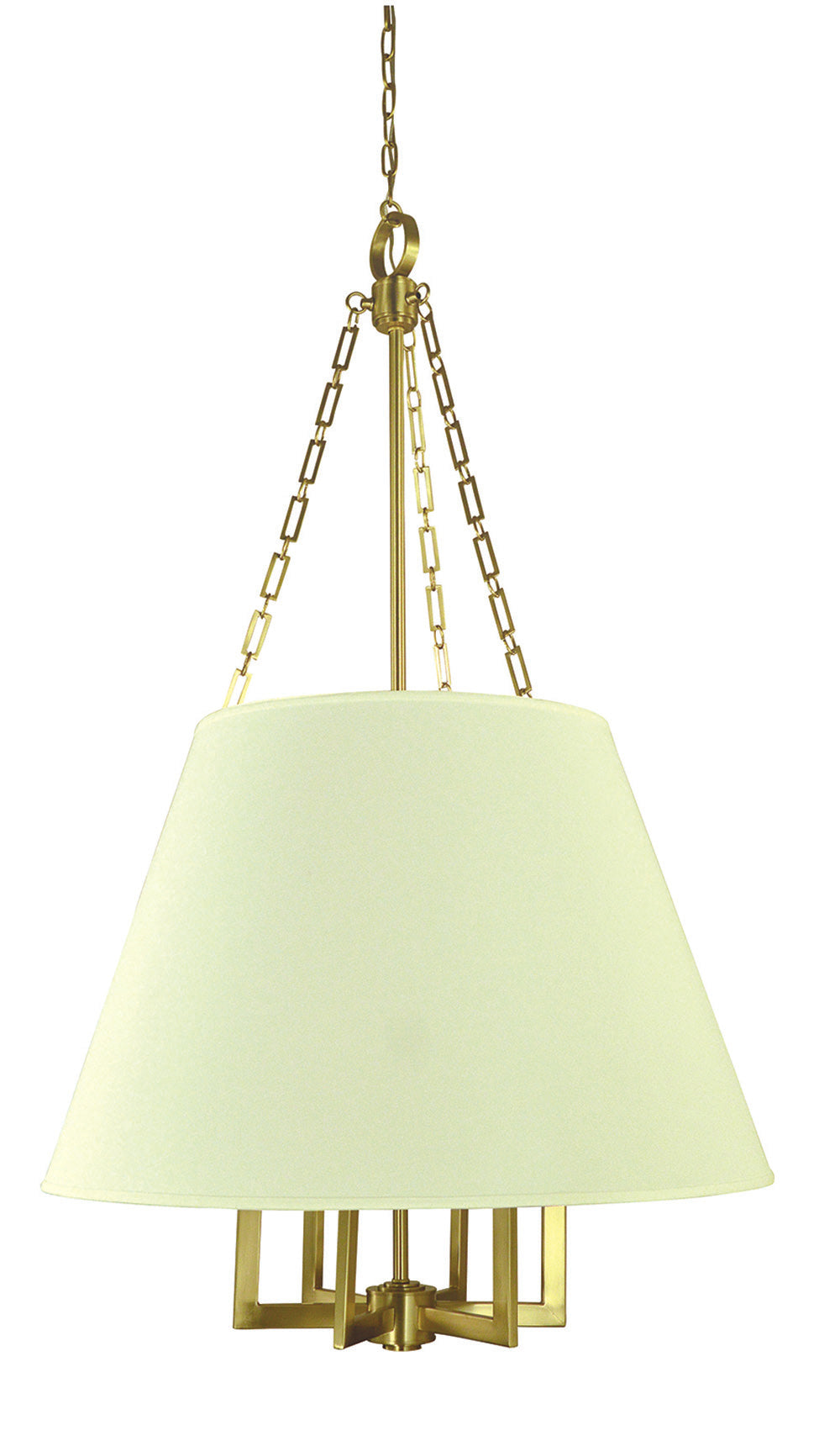 Framburg 6-Light Brushed Brass Bistro Foyer Chandelier