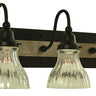 Framburg Houghton 3 - Light Matte Black and Brushed Nickel Wall Sconce 5613 MBLACK/BN