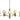 Framburg Hampton 8 - Light Antique Brass and Matte Black Dining Chandelier 5638 AB/MBLACK