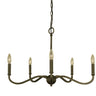 Framburg Heidelberg 5 - Light Iron Dining Chandelier 5640 IRON