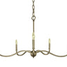 Framburg Heidelberg 5 - Light Satin Pewter Dining Chandelier 5643 SP