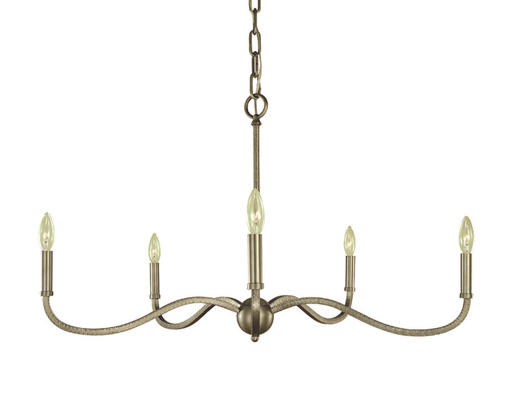 Framburg 5-Light Satin Pewter Heidelberg Dining Chandelier